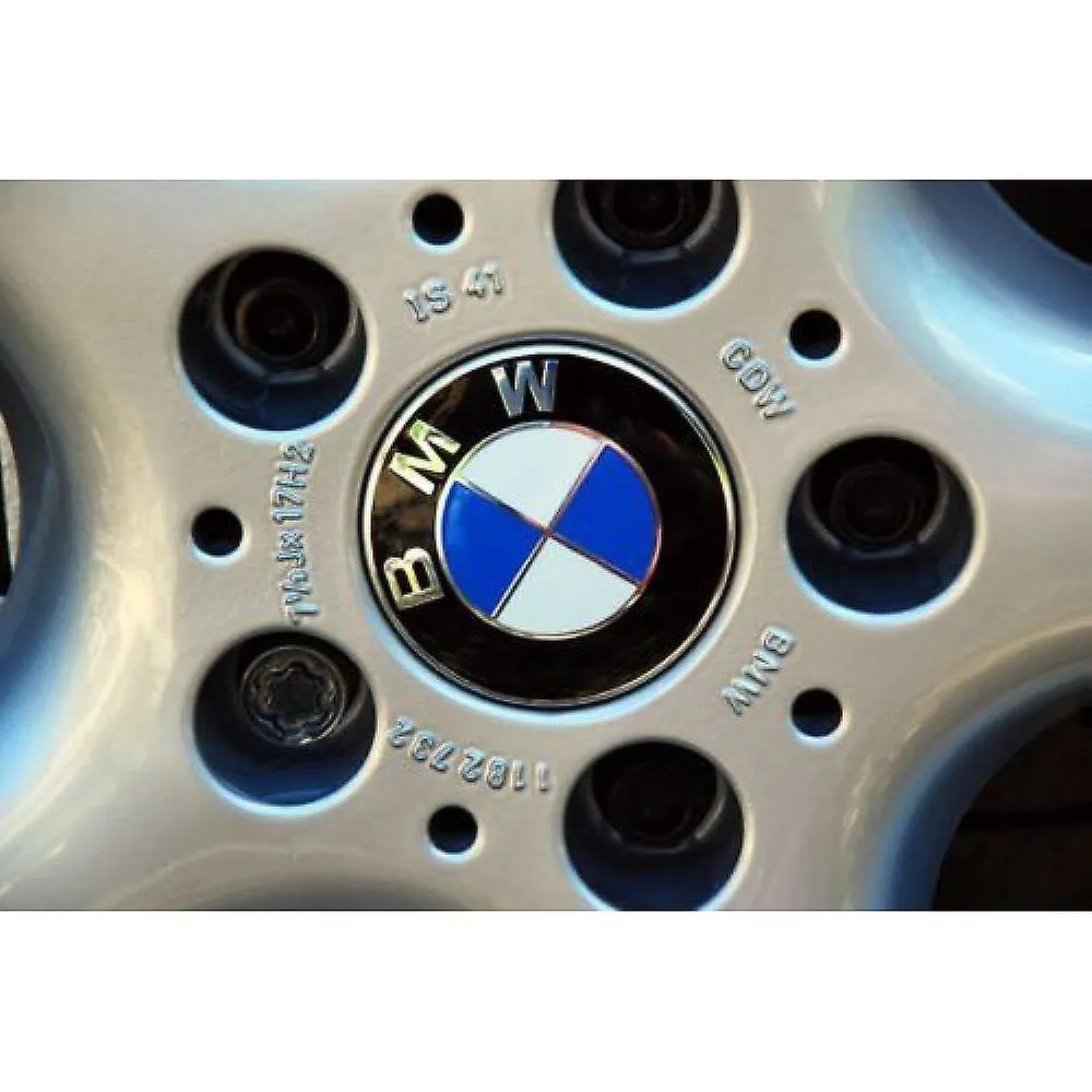 4pcs Bmw Logo 56mm Wheel Center Hub Cover Rim Emblem Blue White Rims Badge - Auto Accessory