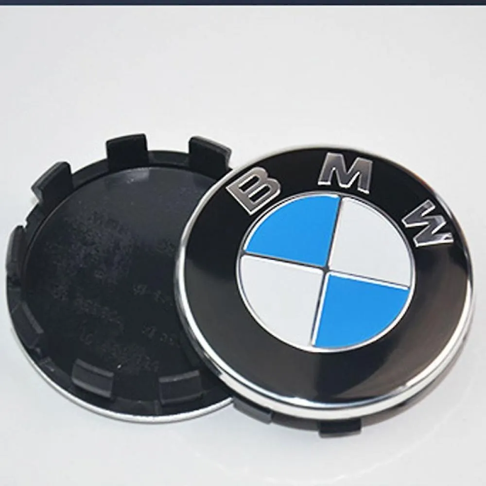 4pcs Bmw Logo 56mm Wheel Center Hub Cover Rim Emblem Blue White Rims Badge - Auto Accessory