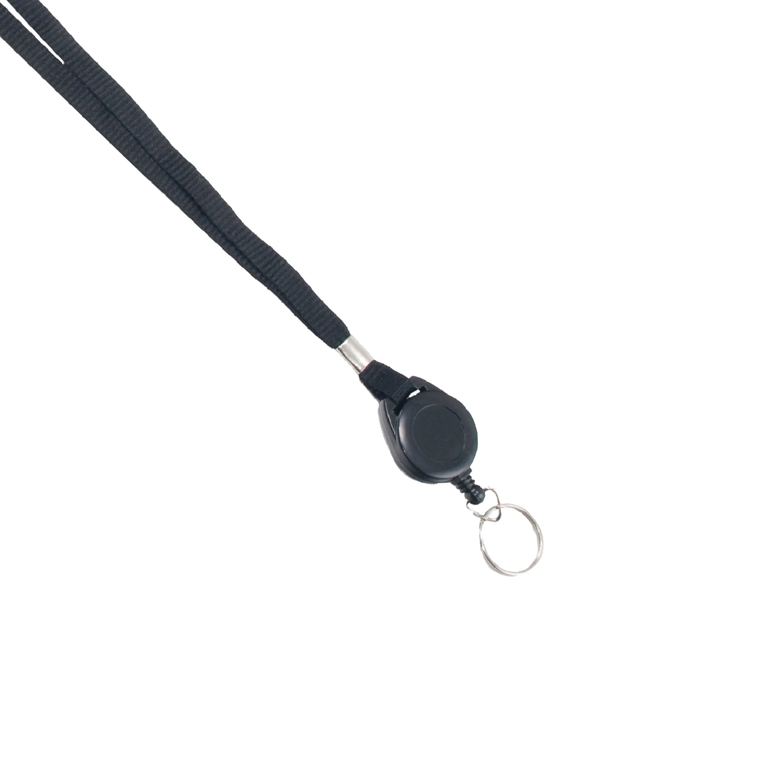 Advantus 36 in. Lanyard with Retractable ID Reel, Black, 12/PK