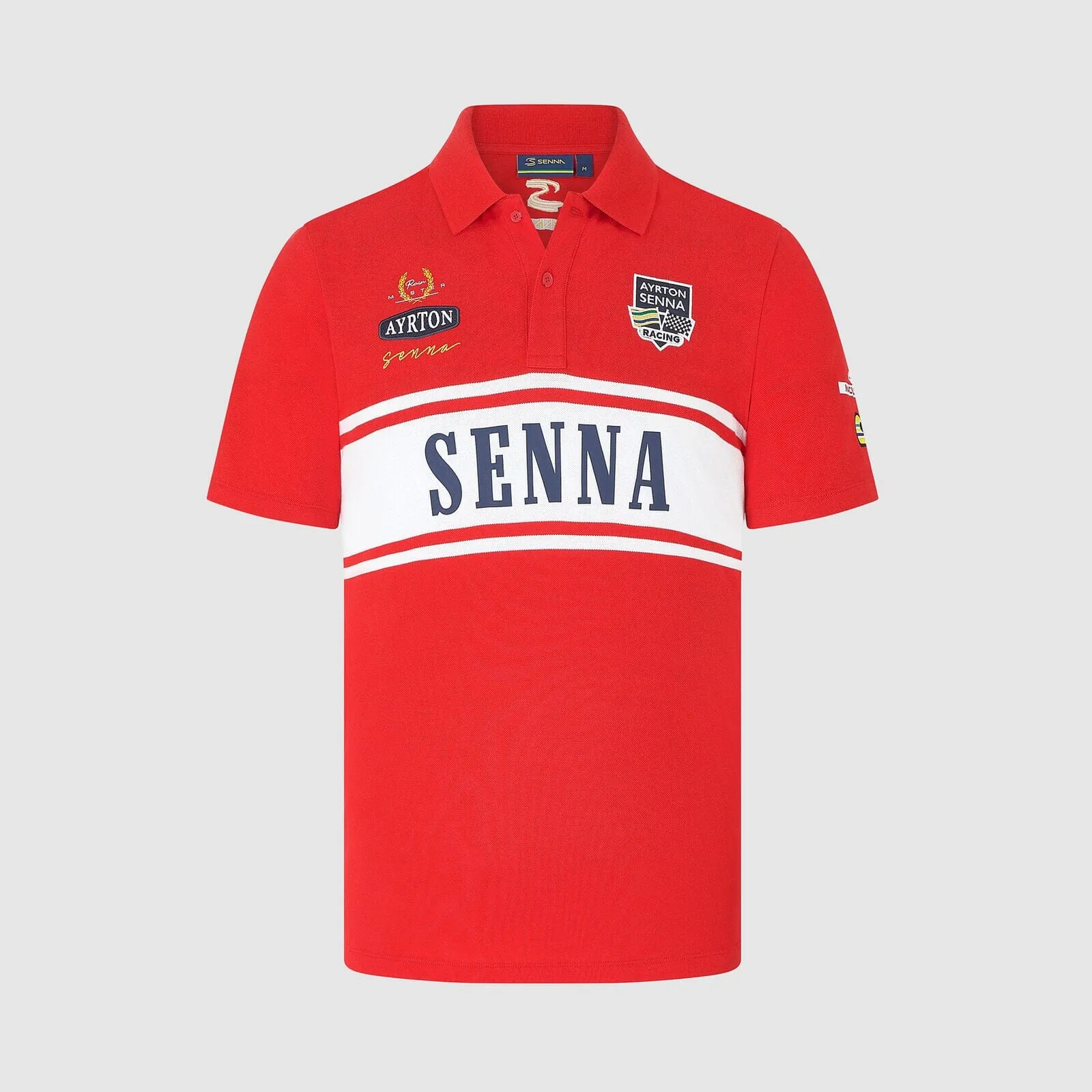 Ayrton Senna Men's Legacy Polo Shirt - Red