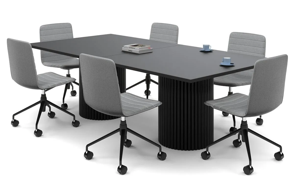 Baobab Circular Base Boardroom Rectangle Table [2400L x 1200W]