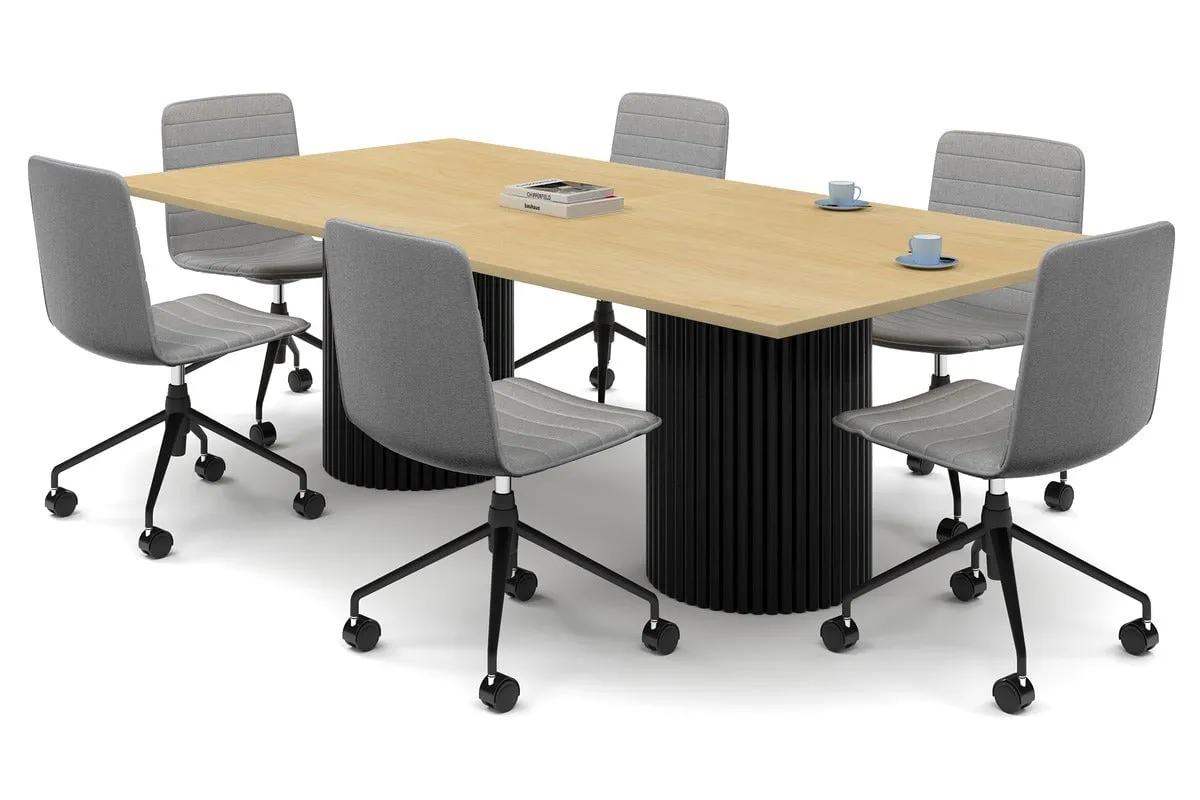 Baobab Circular Base Boardroom Rectangle Table [2400L x 1200W]