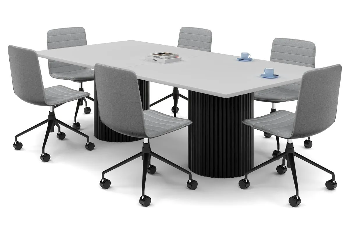 Baobab Circular Base Boardroom Rectangle Table [2400L x 1200W]