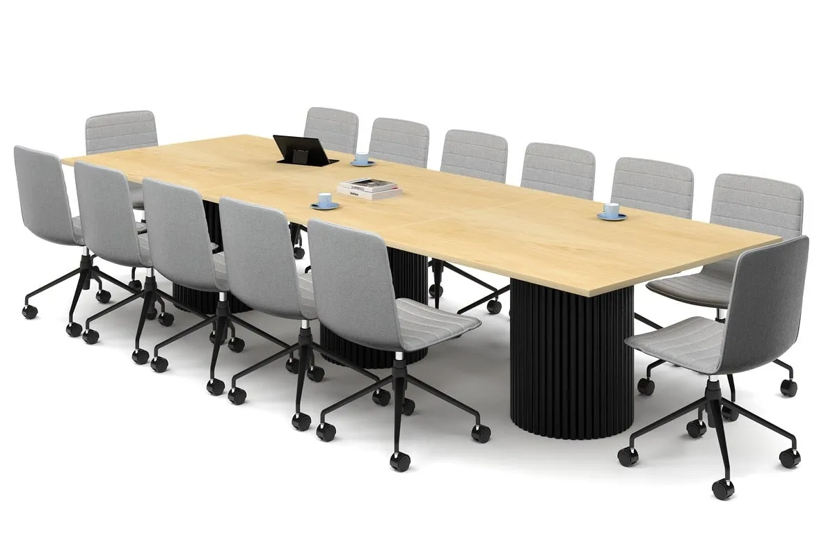 Baobab Circular Base Boardroom Rectangle Table [3600L x 1200W]