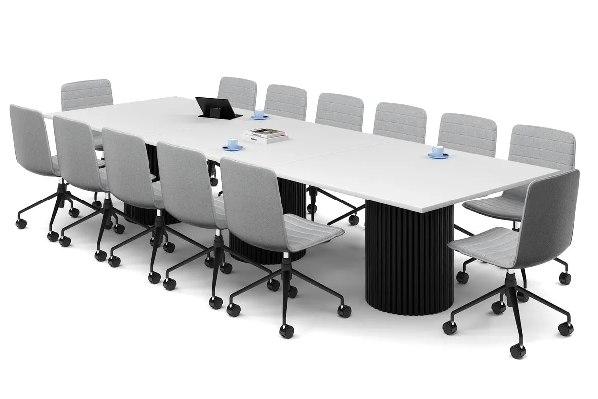 Baobab Circular Base Boardroom Rectangle Table [3600L x 1200W]