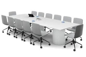 Baobab Circular Base Boardroom Rectangle Table [3600L x 1200W]