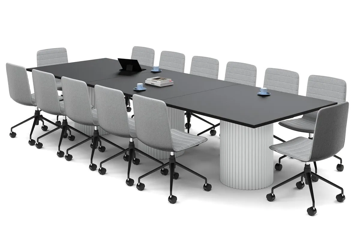 Baobab Circular Base Boardroom Rectangle Table [3600L x 1200W]