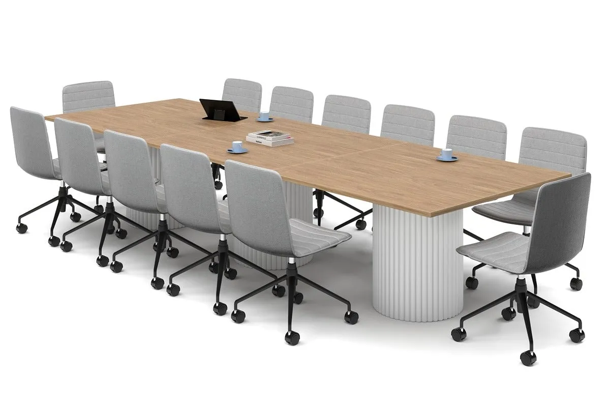 Baobab Circular Base Boardroom Rectangle Table [3600L x 1200W]