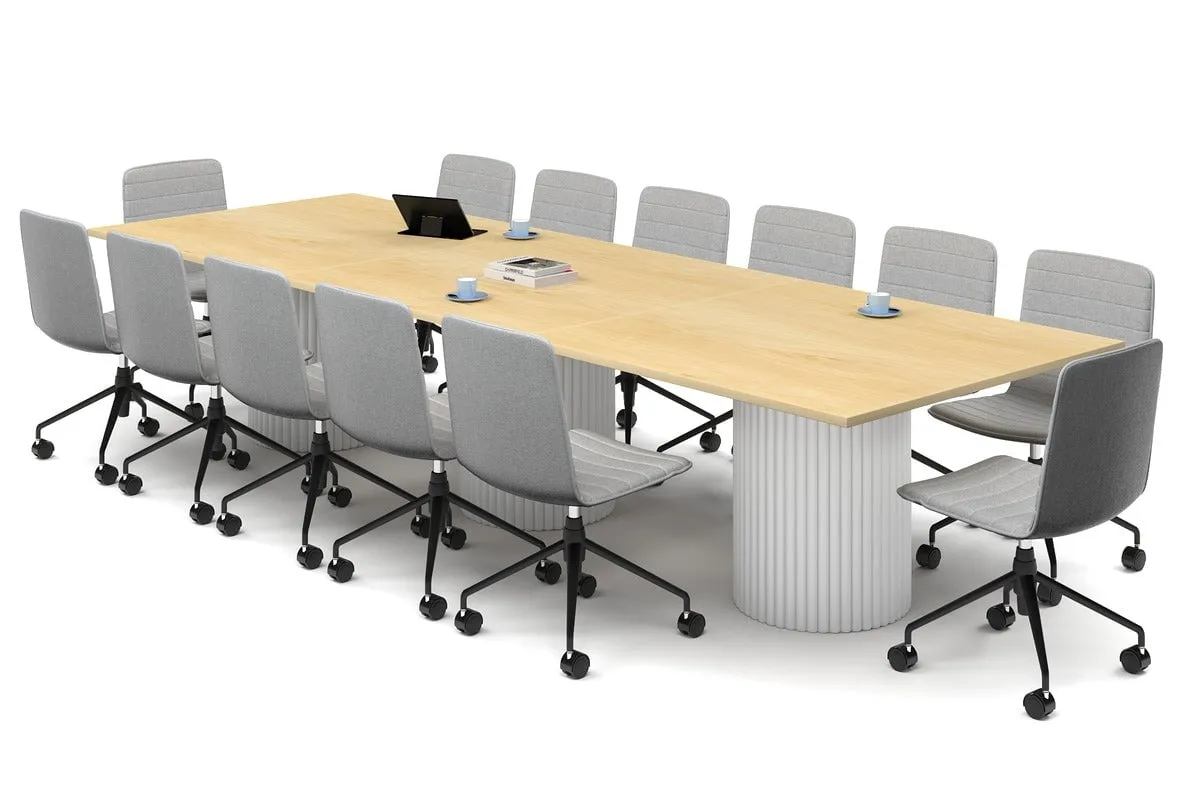 Baobab Circular Base Boardroom Rectangle Table [3600L x 1200W]