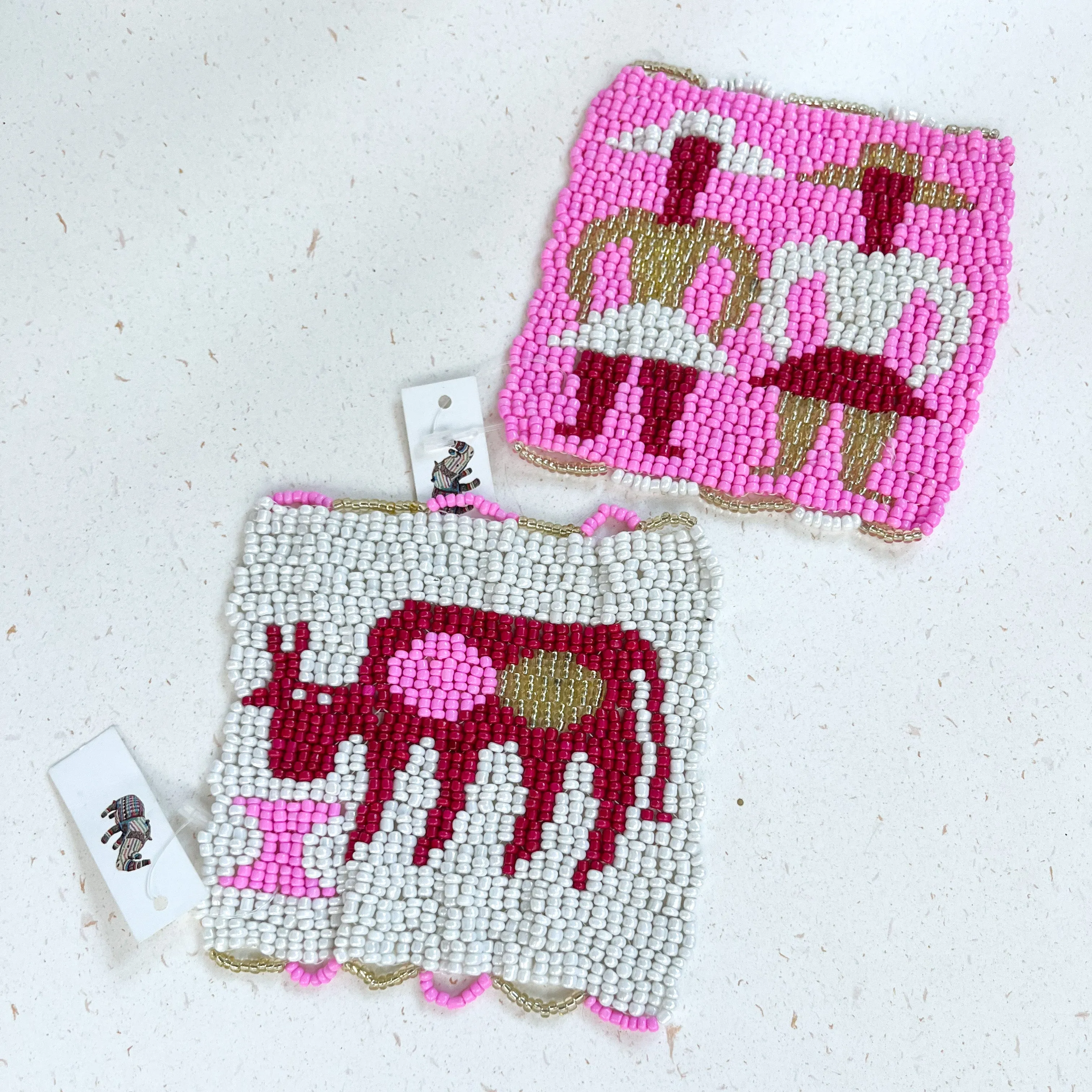 Beaded Coasters - Set of 2