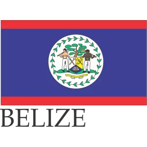 Belize Embroidered Flag Badge