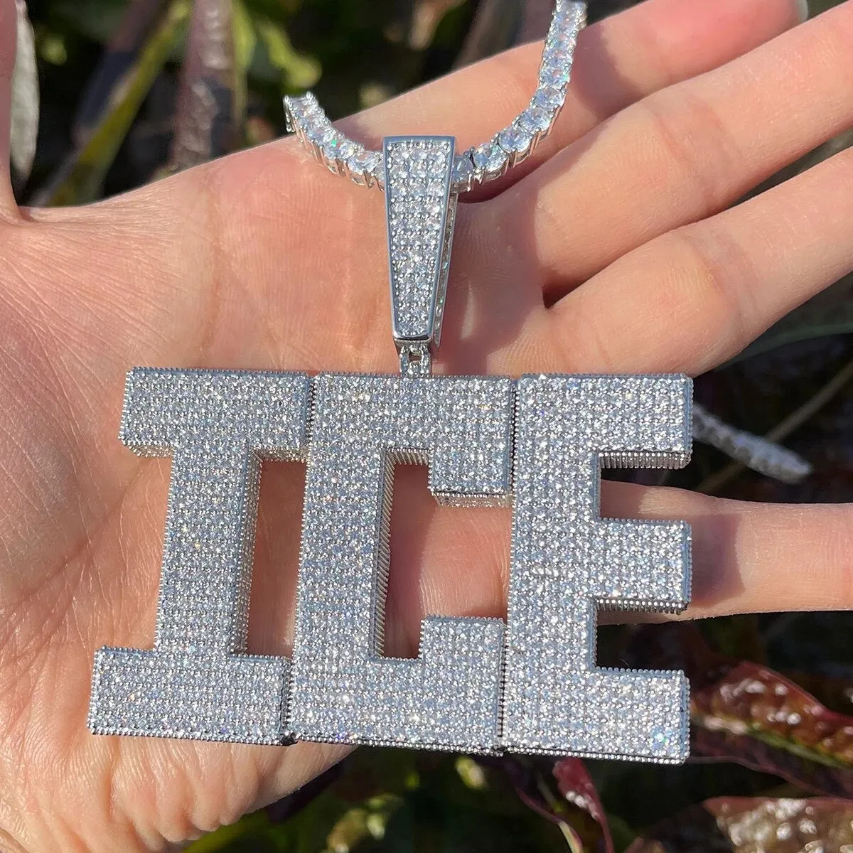 Bling Block Name Necklace