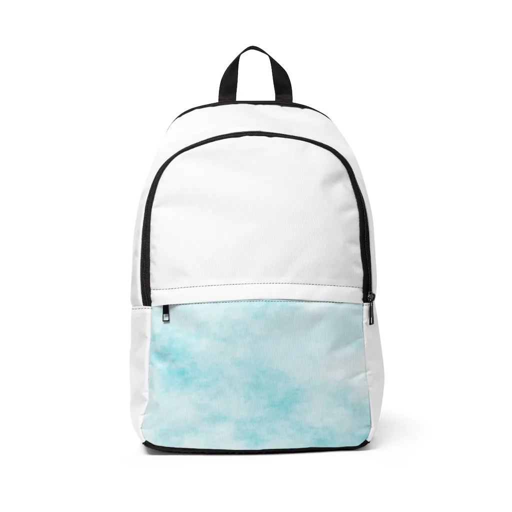 Blue Clouds Unisex Fabric Backpack