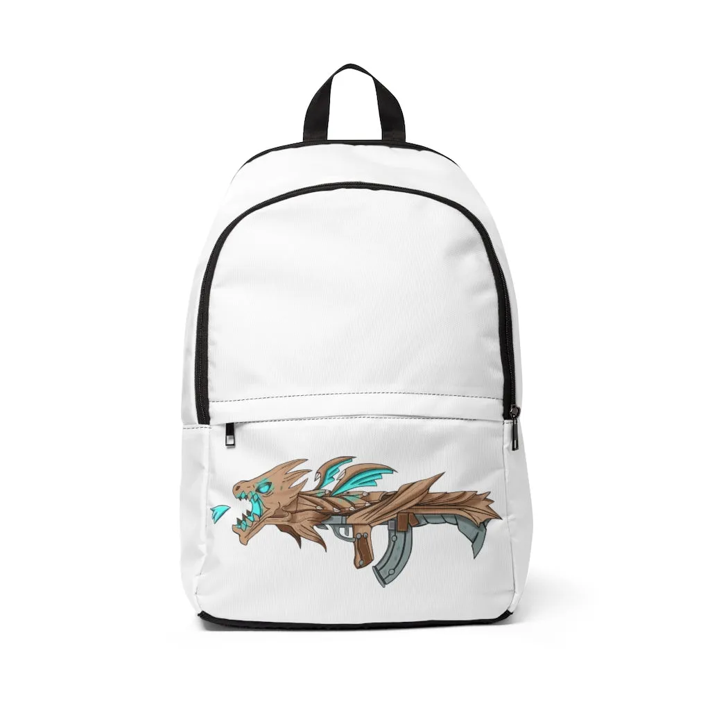 Blue Dragon Gun Unisex Fabric Backpack