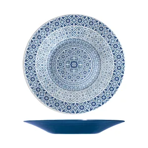 Blue Marrakesh Melamine Bowl 48 x 6cm - Pack 1