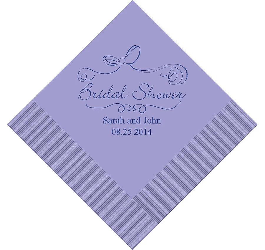 Bridal Shower Personalized Napkins