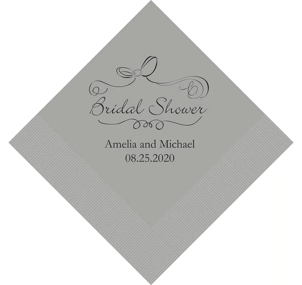 Bridal Shower Personalized Napkins