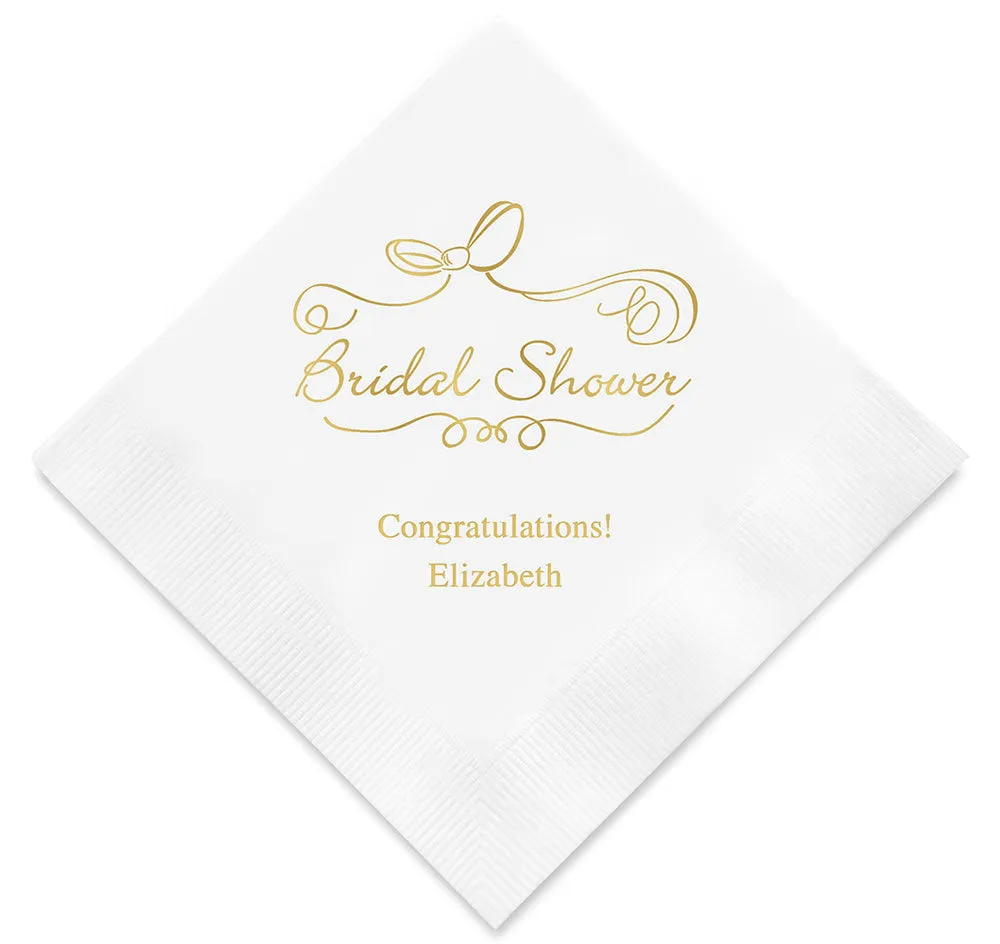 Bridal Shower Personalized Napkins