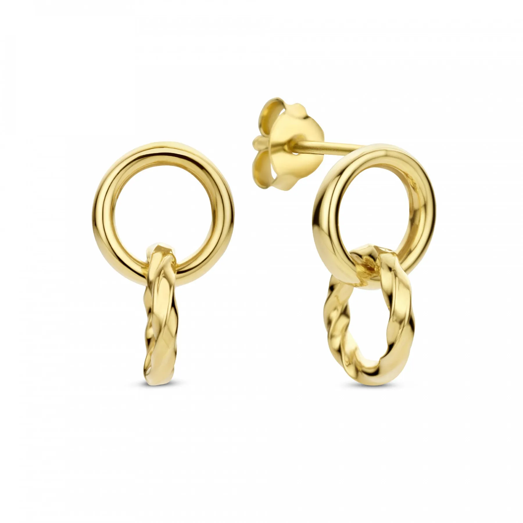 Cadeau d'Isabel 14 karat gold earring set