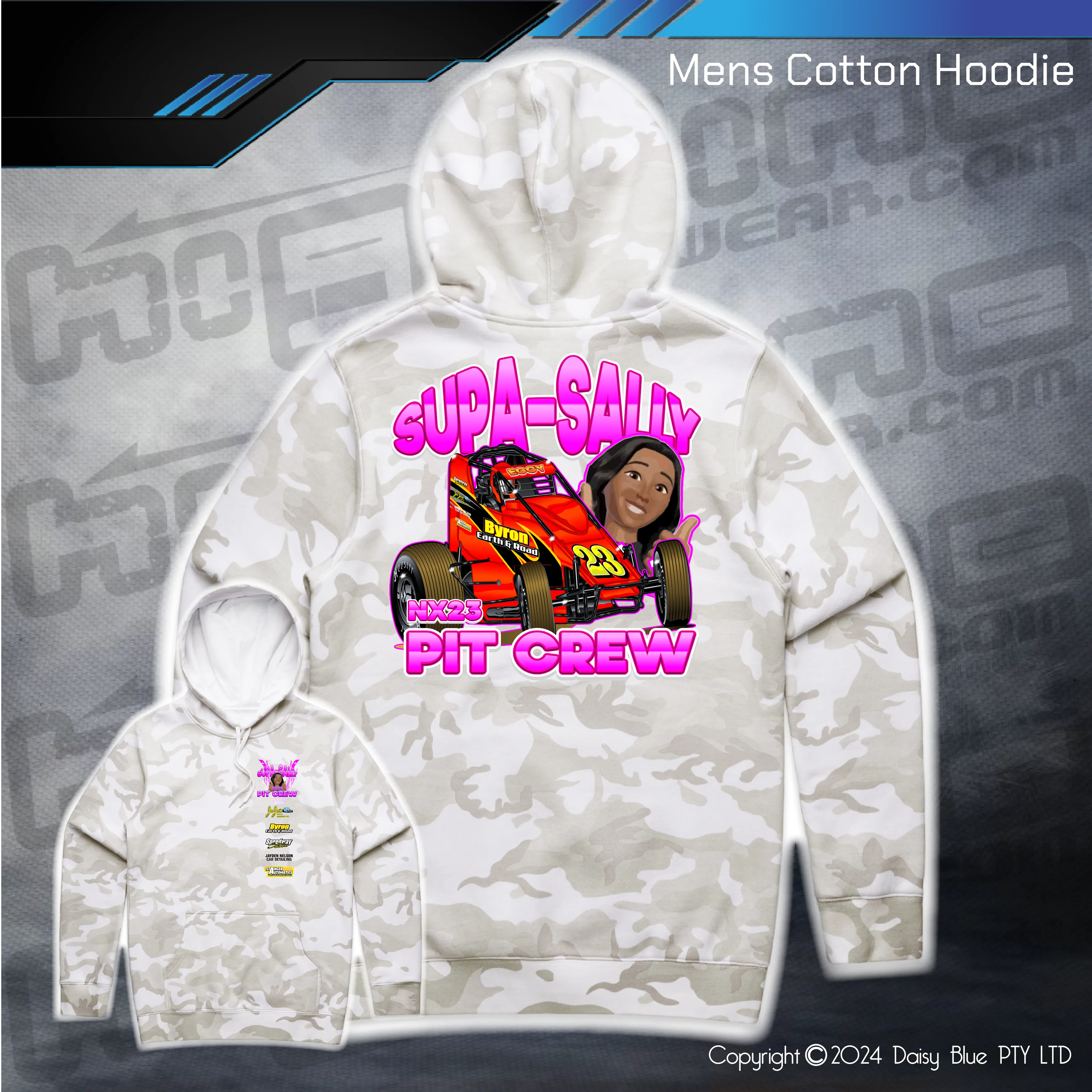 Camo Hoodie - Supa-Sally