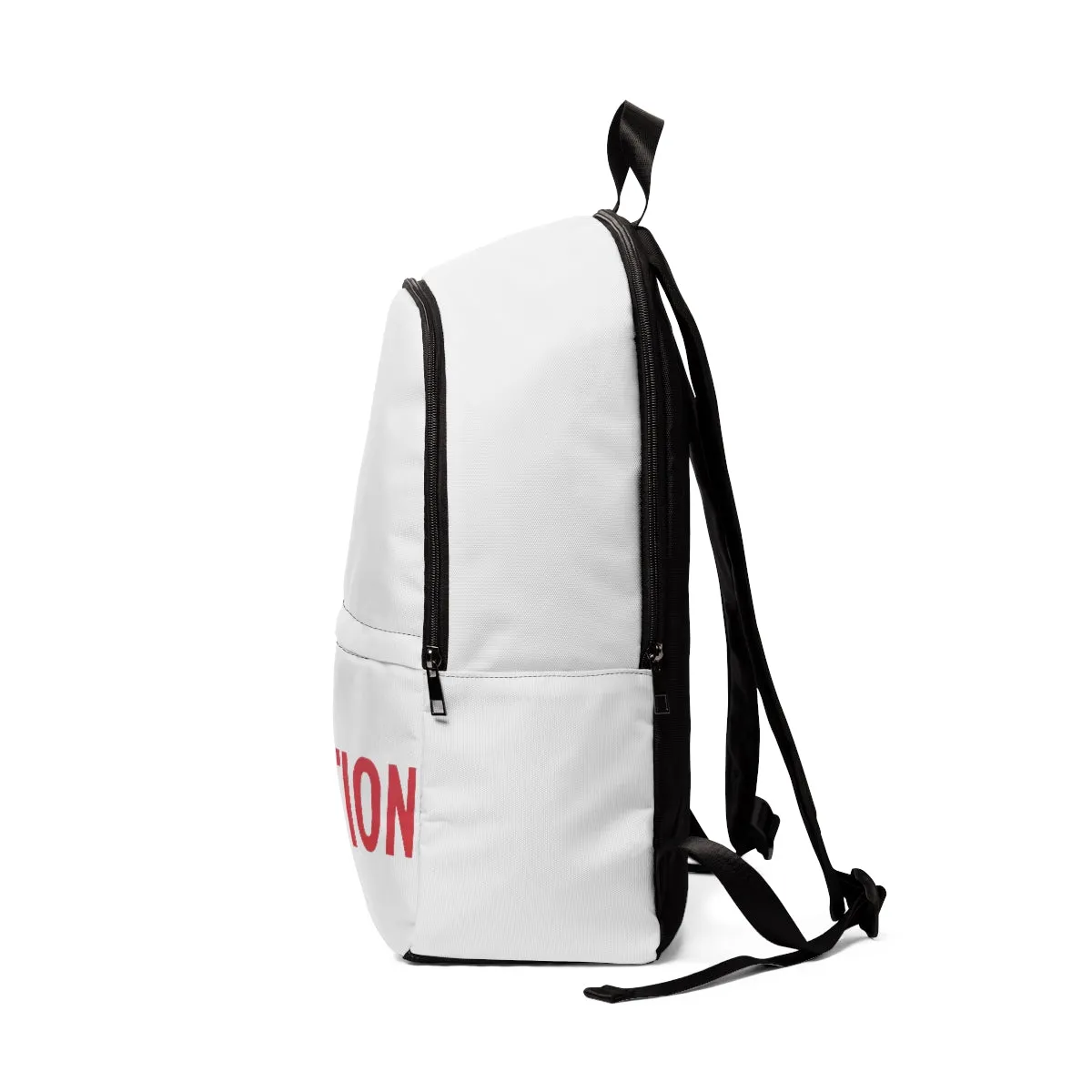 Caution Unisex Fabric Backpack