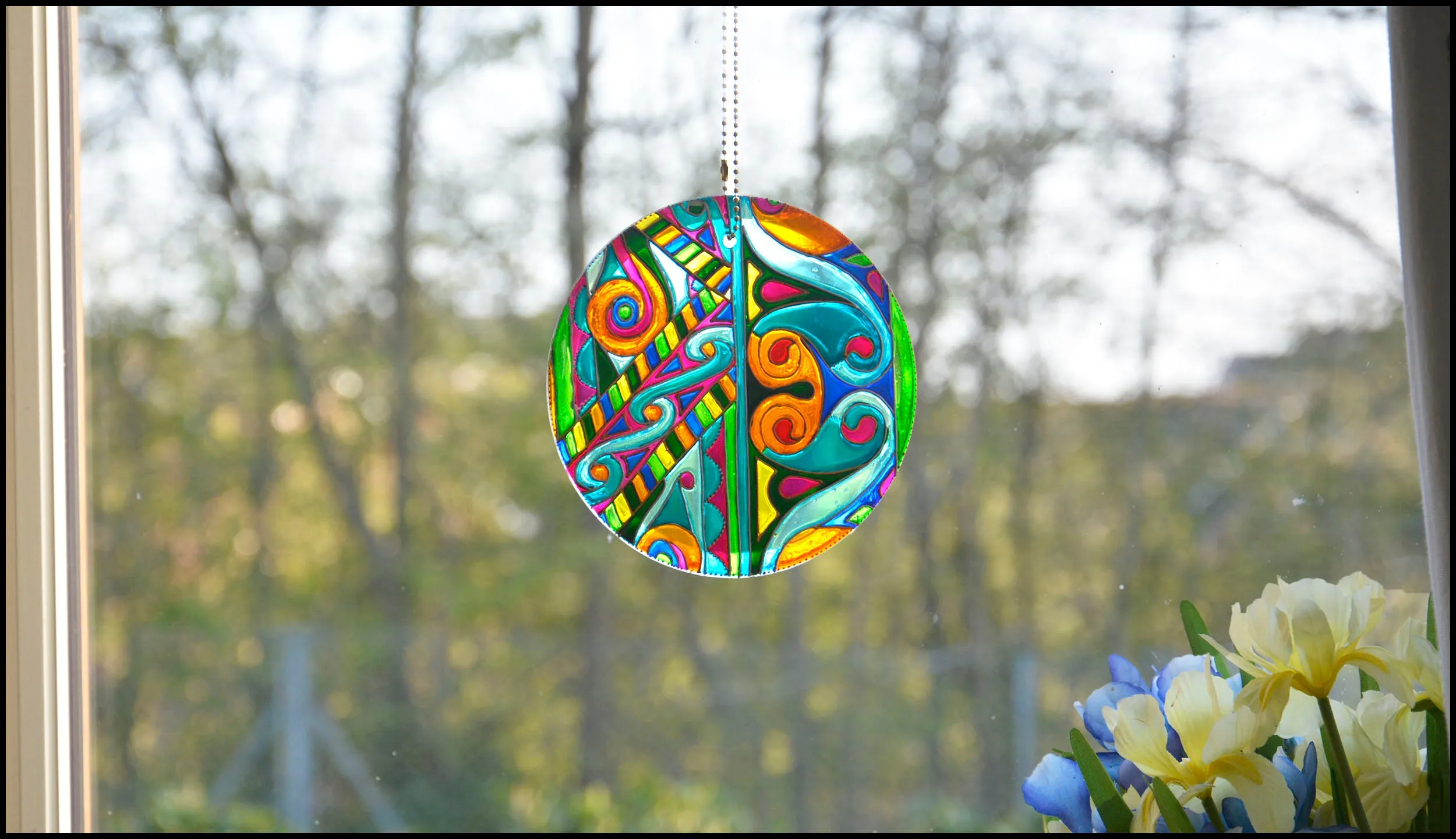 Celtic Knots Multi Colour Suncatcher