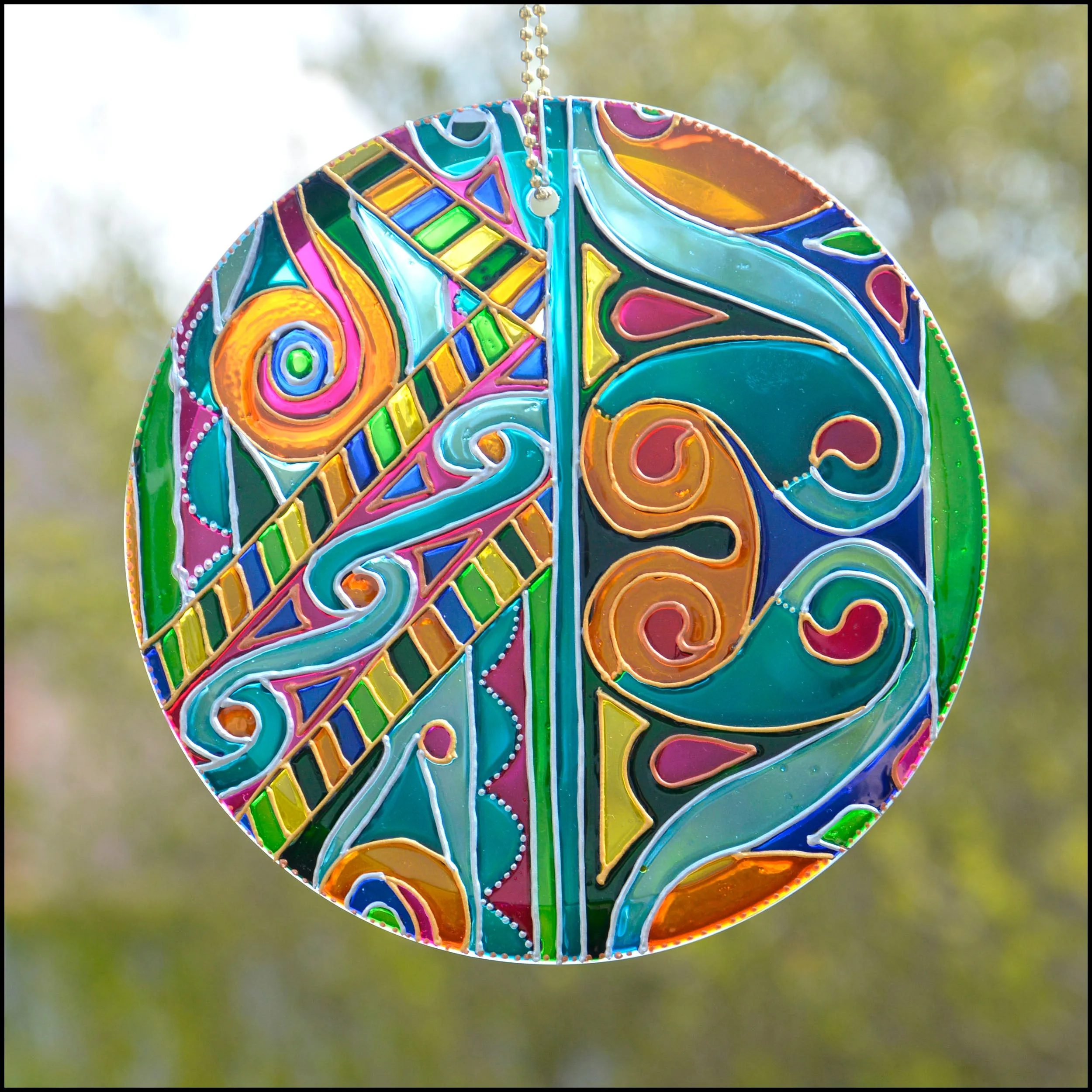 Celtic Knots Multi Colour Suncatcher