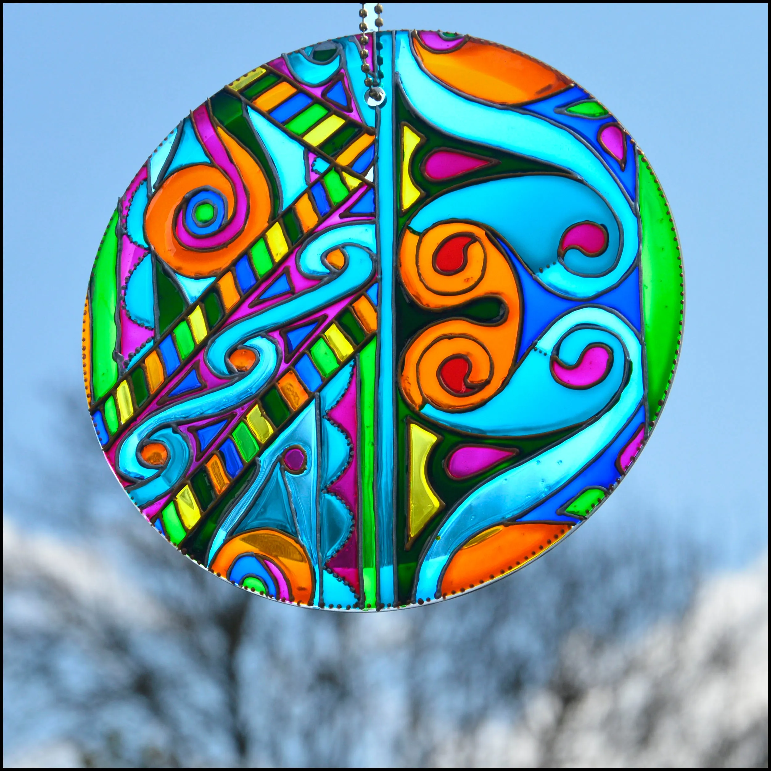 Celtic Knots Multi Colour Suncatcher