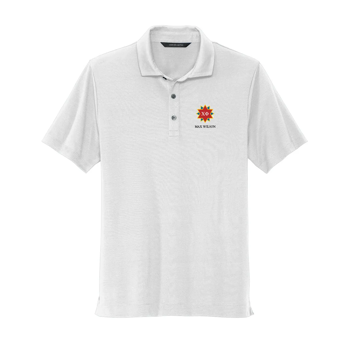 Chi Phi White Badge Polo