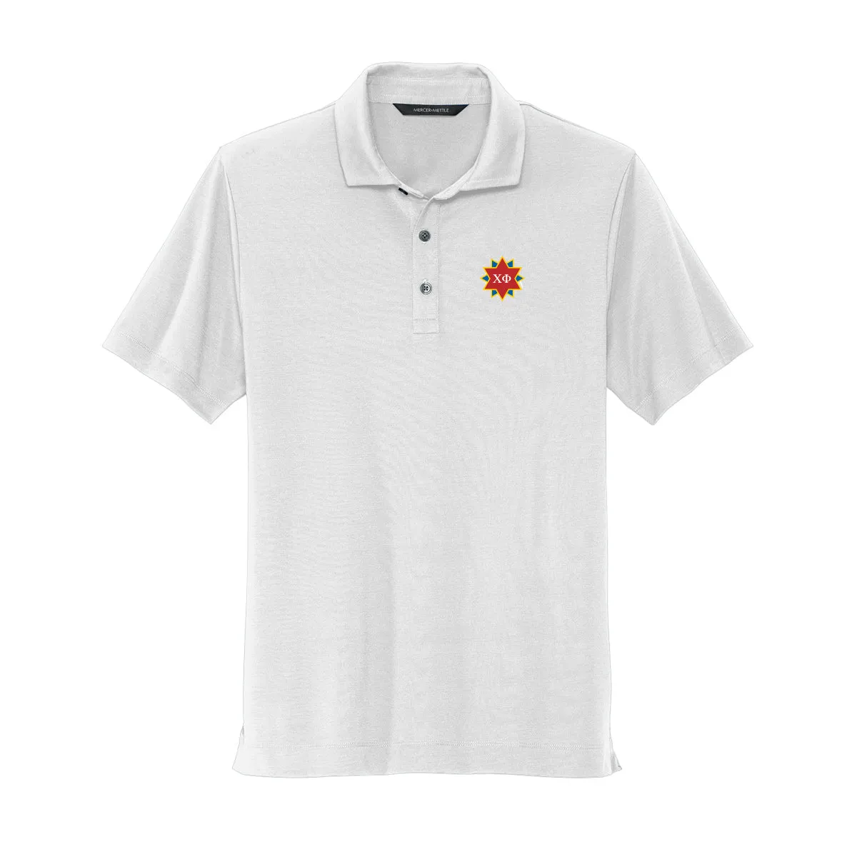 Chi Phi White Badge Polo