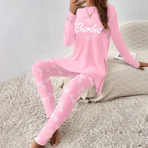 Classy Long Sleeve Two Piece Set-Pink