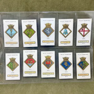 Complete set of WD & HO Wills Ships Badges