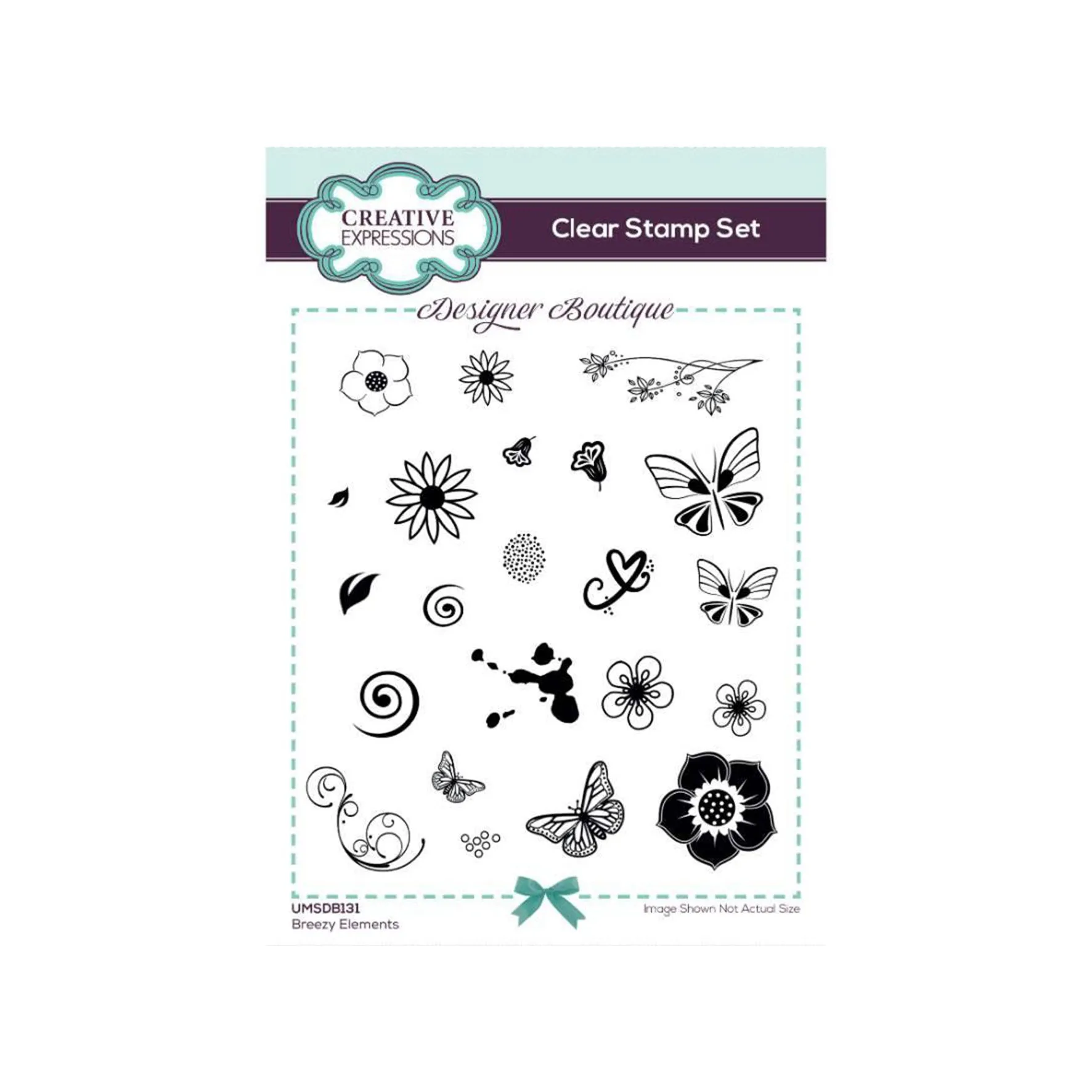 Creative Expressions Clear Stamp Set by Designer Boutique - 10cm x 15cm - Breezy Elements*