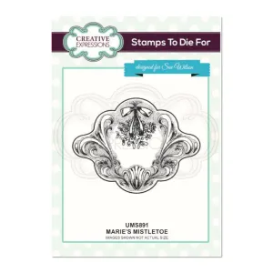 Creative Expressions - Marie's Mistletoe Pre Cut Stamp*