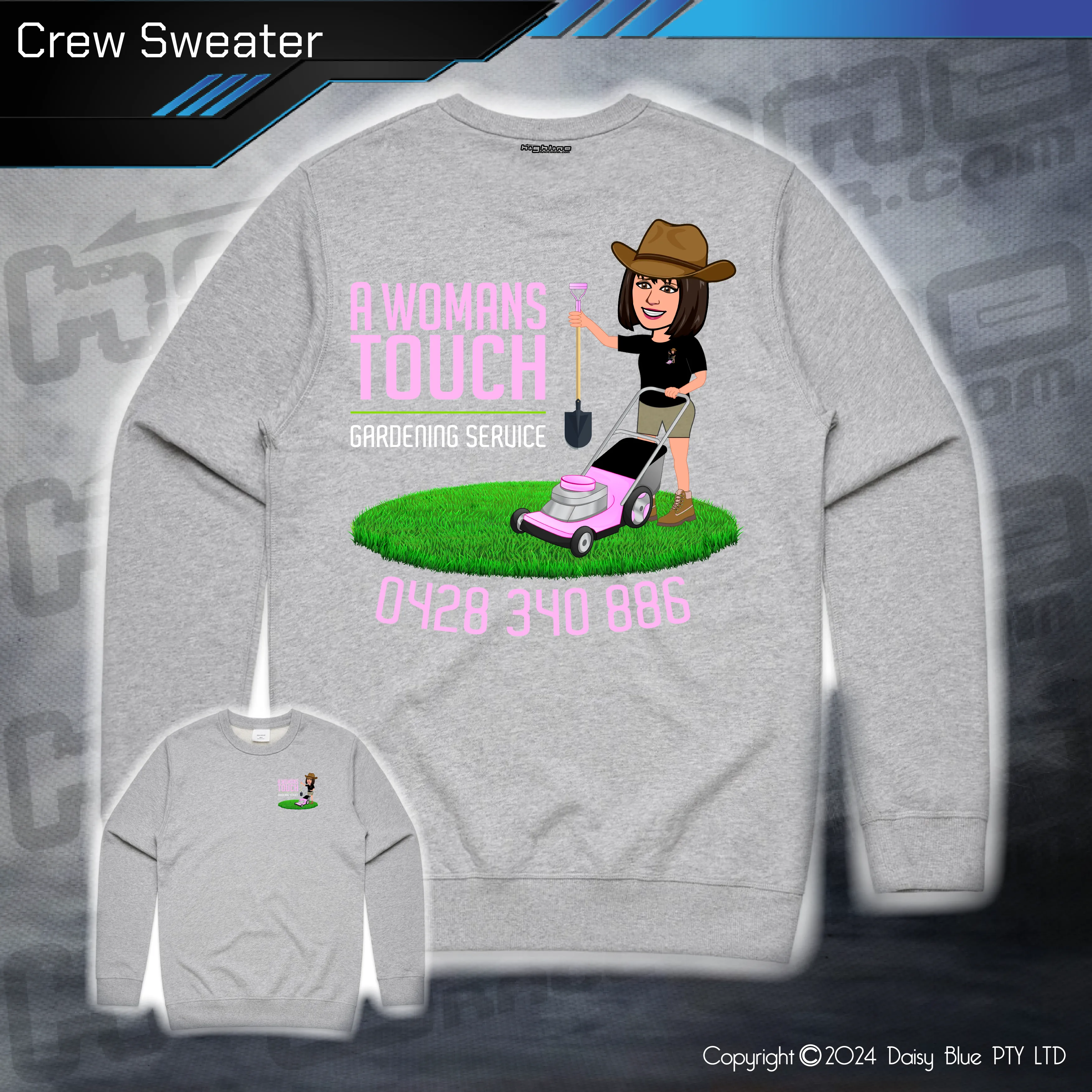 Crew Sweater - A Womans Touch Gardening Service