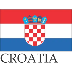 Croatia Embroidered Flag Badge