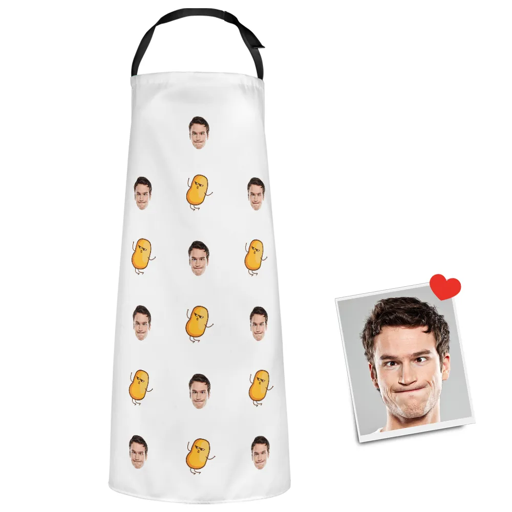 Custom Face Apron Cartoom Photo Apron - Potato