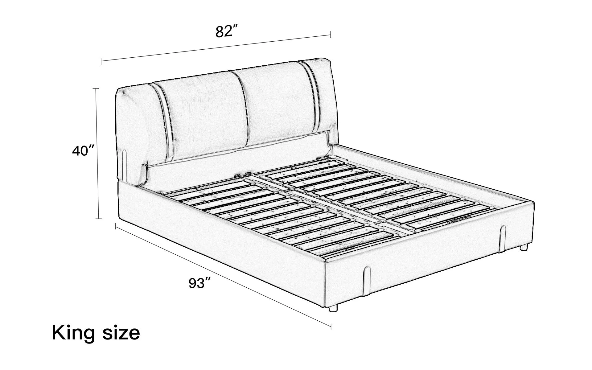 (Custom Order) Jubilee Furniture - Penta Modern Leather Platform Bed