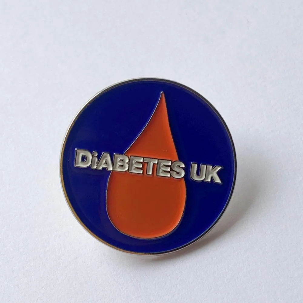 Droplet Diabetes UK Round Badge (INT)