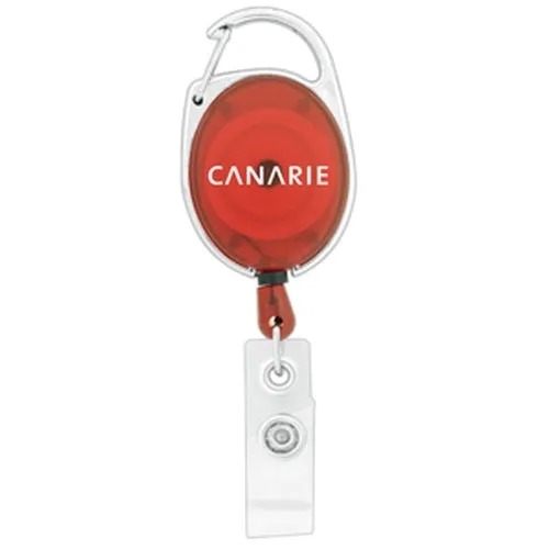 Econo Retractable Badge Holder with Carabineer Clip