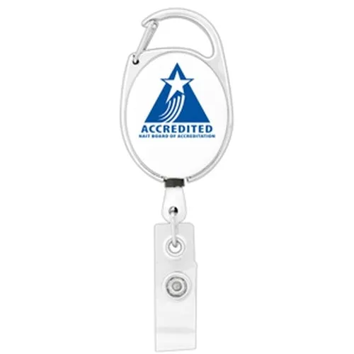 Econo Retractable Badge Holder with Carabineer Clip