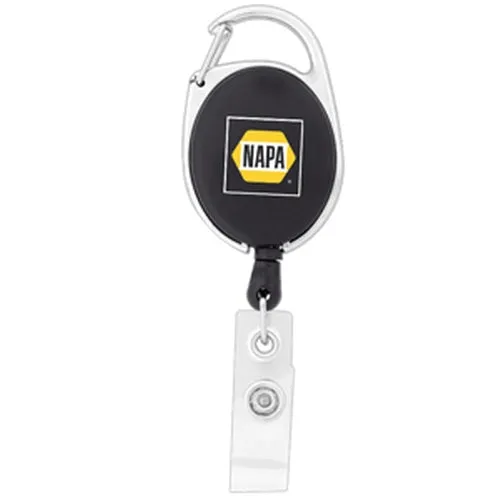 Econo Retractable Badge Holder with Carabineer Clip