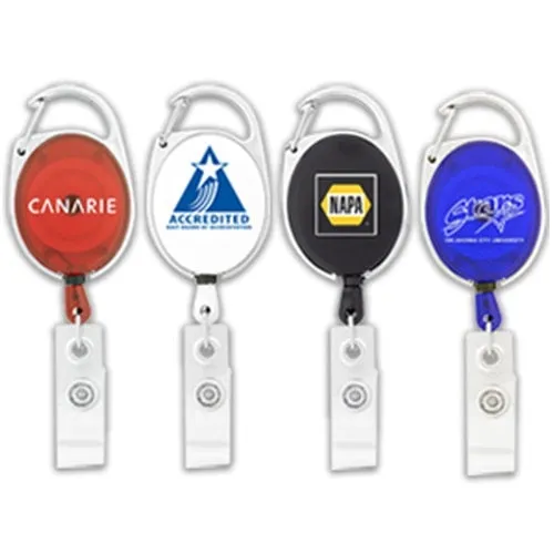 Econo Retractable Badge Holder with Carabineer Clip