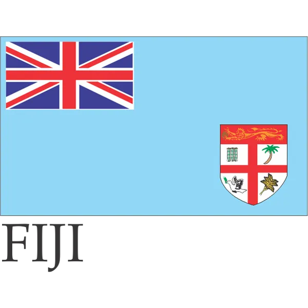 Fiji Embroidered Flag Badge