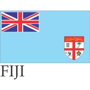 Fiji Embroidered Flag Badge