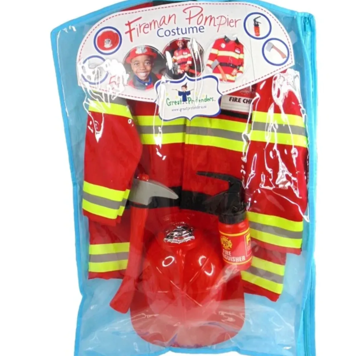 Firefighter Costume Fire Chief 5-6