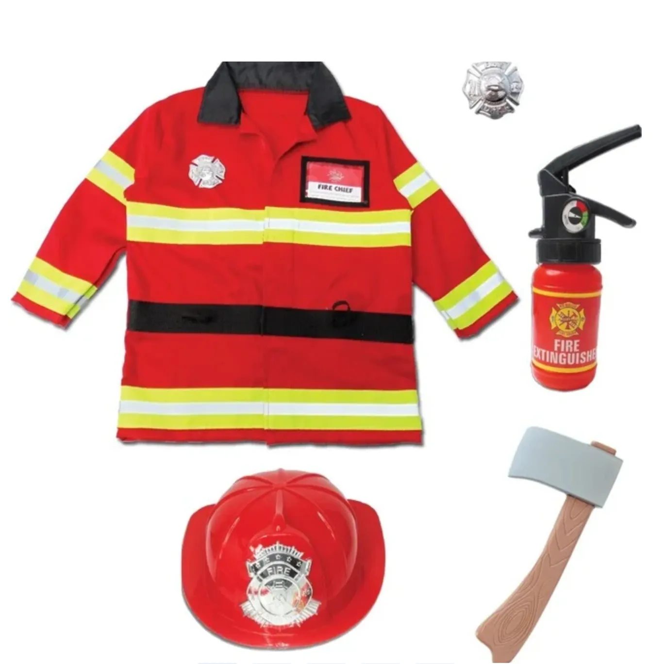 Firefighter Costume Fire Chief 5-6