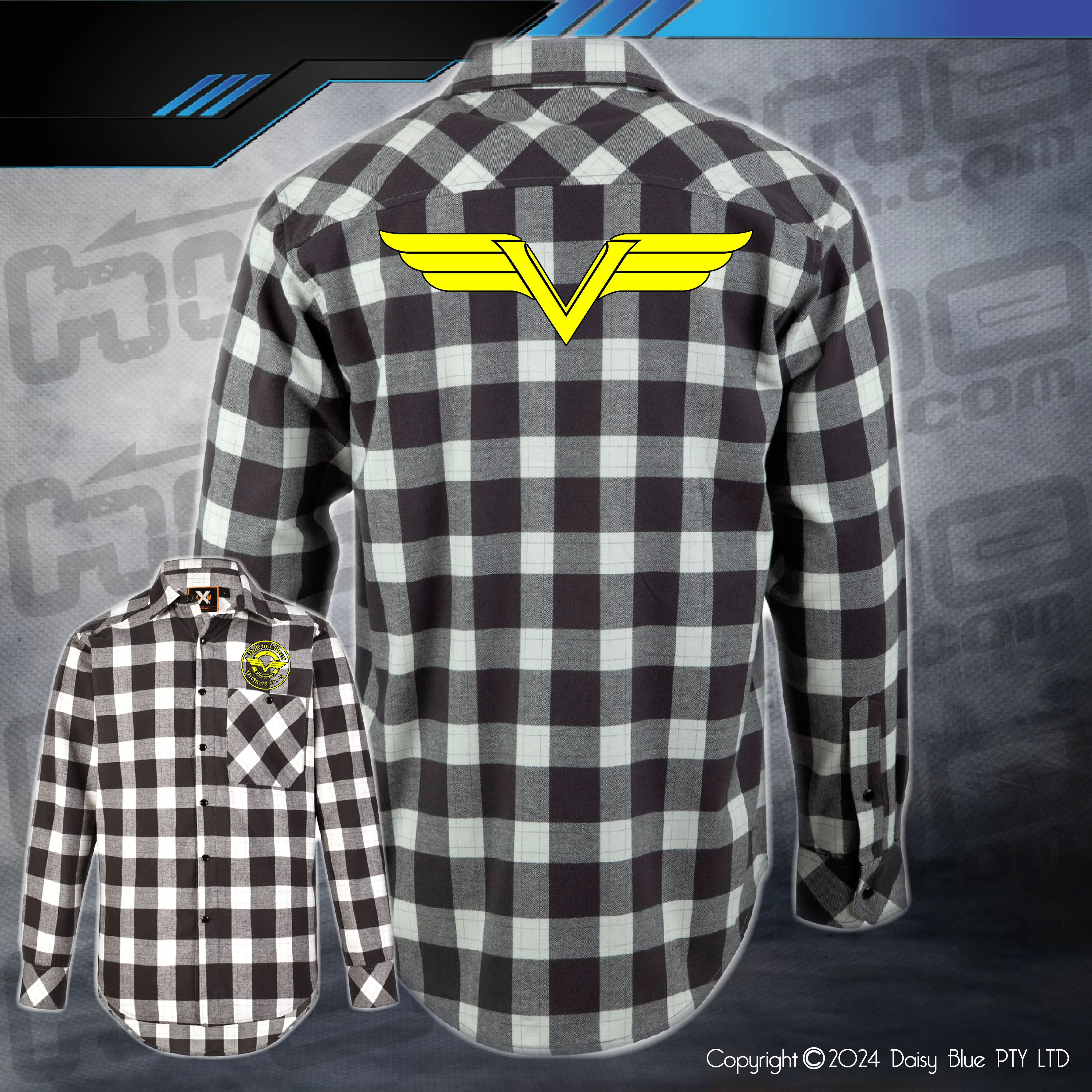 Flannelette Shirt - Vulcan Riders Victoria