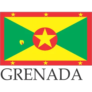 Grenada Embroidered Flag Badge