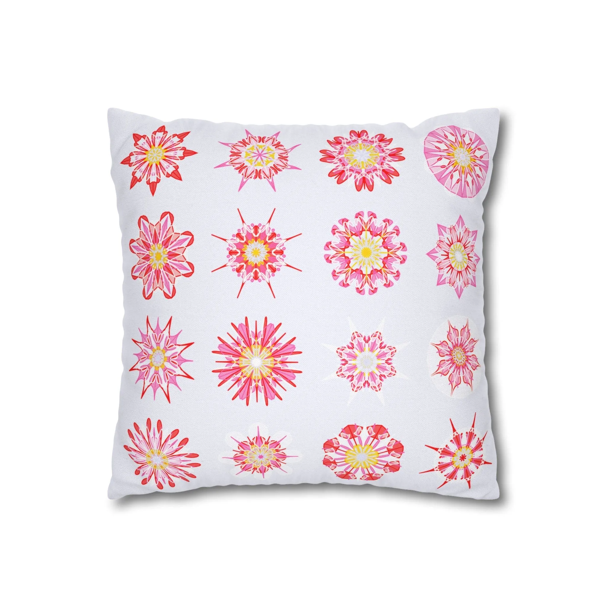 Handmade Mandala Art Pillowcase - Light Lavender